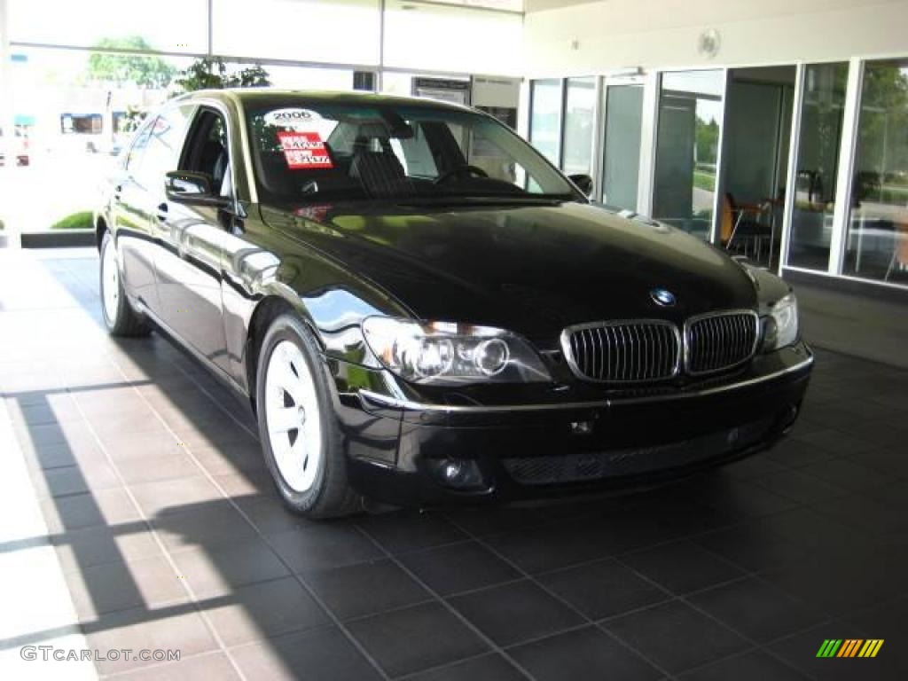 2006 7 Series 750Li Sedan - Jet Black / Black/Black photo #6