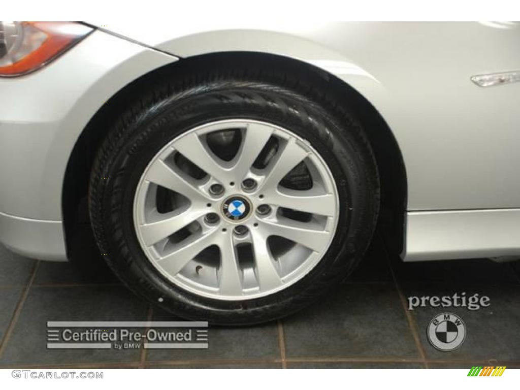 2007 3 Series 328i Sedan - Titanium Silver Metallic / Beige photo #7
