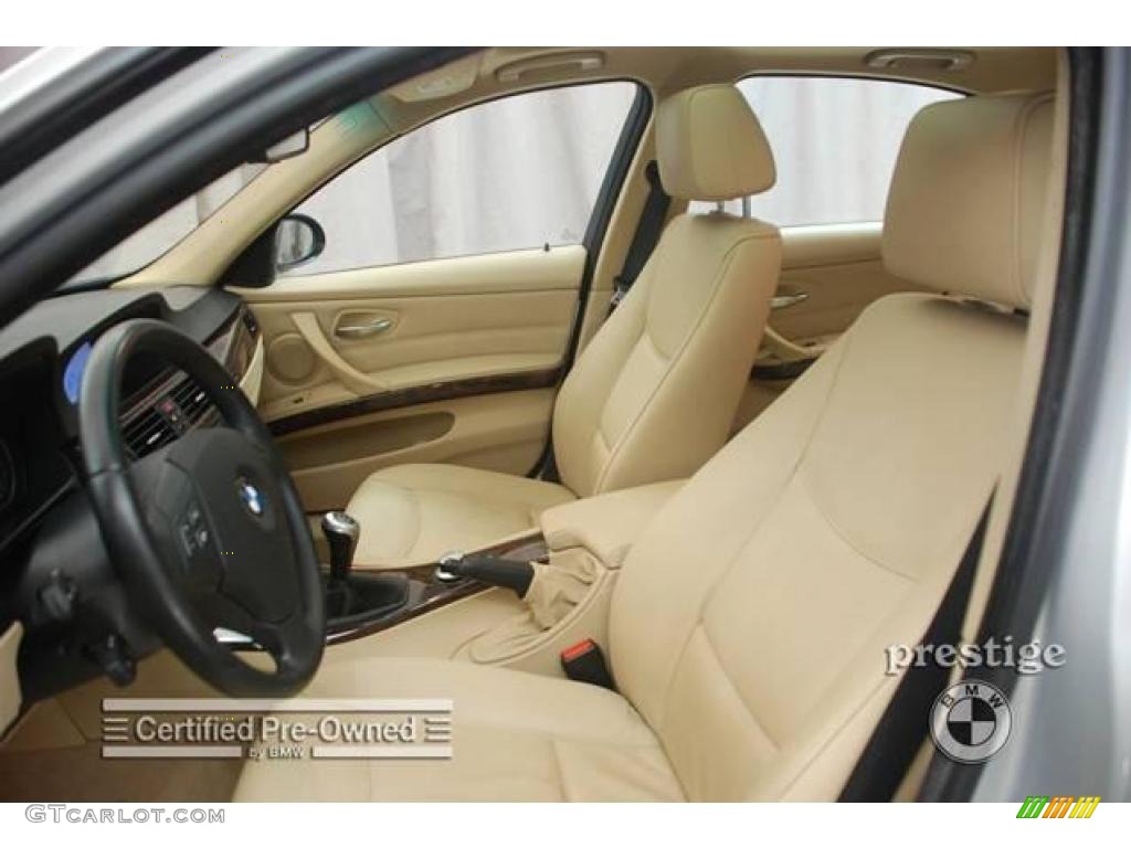 2007 3 Series 328i Sedan - Titanium Silver Metallic / Beige photo #9