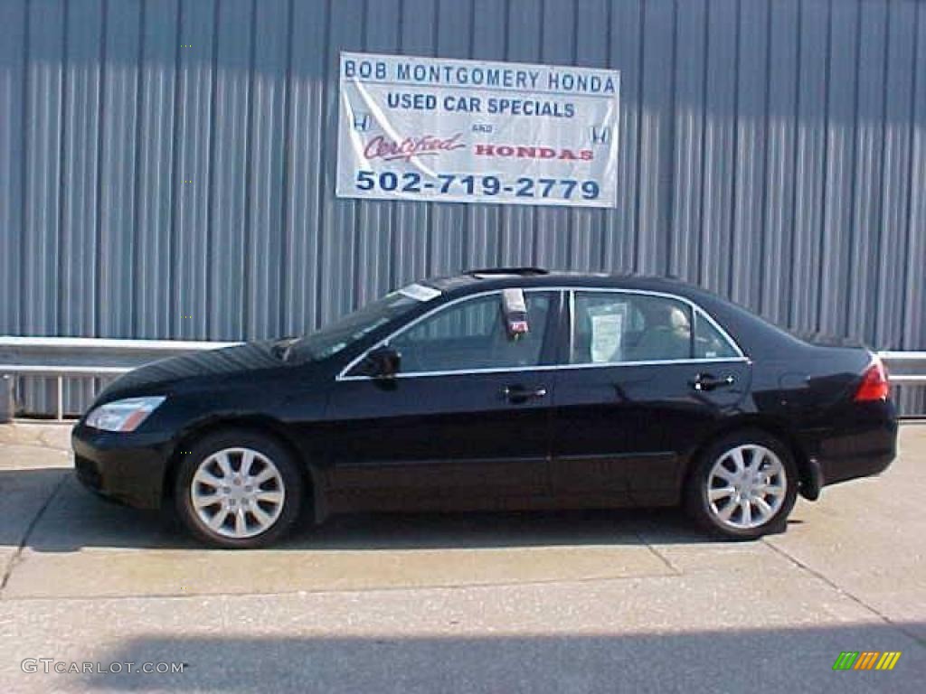 2006 Accord EX-L V6 Sedan - Nighthawk Black Pearl / Ivory photo #1