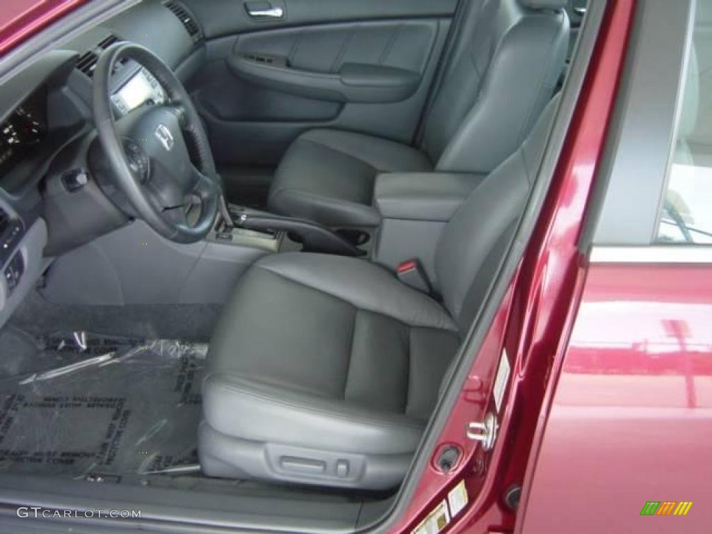 2006 Accord EX-L V6 Sedan - Redondo Red Pearl / Gray photo #11