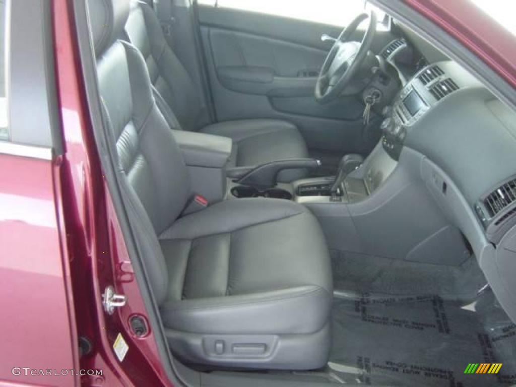 2006 Accord EX-L V6 Sedan - Redondo Red Pearl / Gray photo #12
