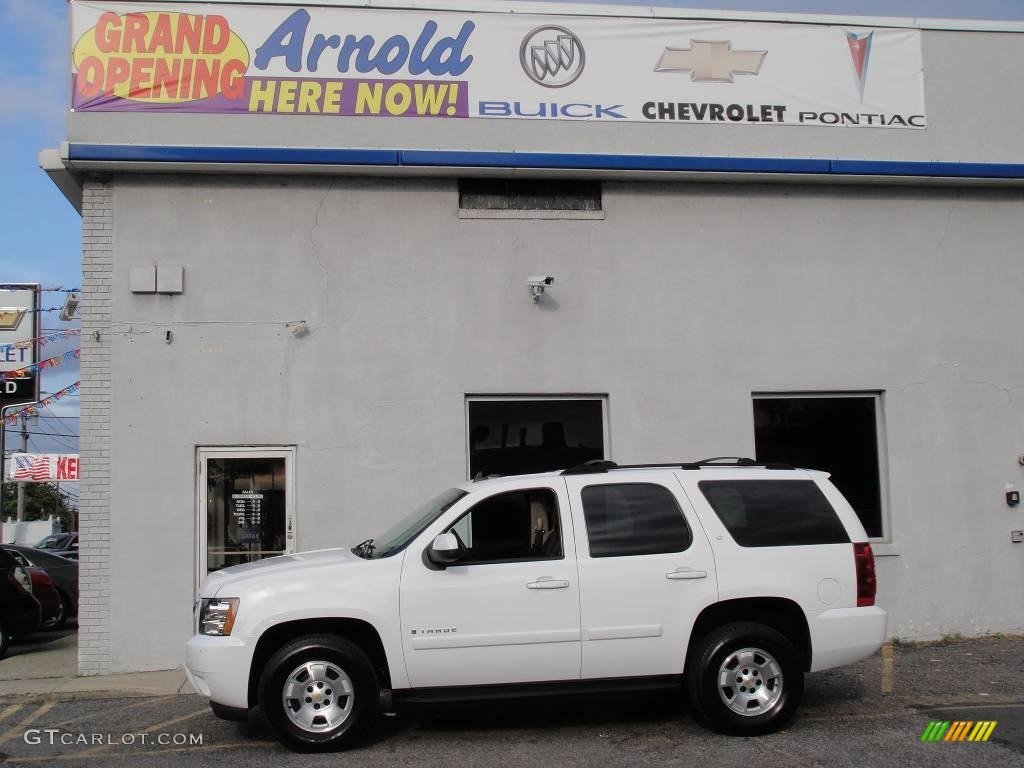 2007 Tahoe LT 4x4 - Summit White / Dark Titanium/Light Titanium photo #3