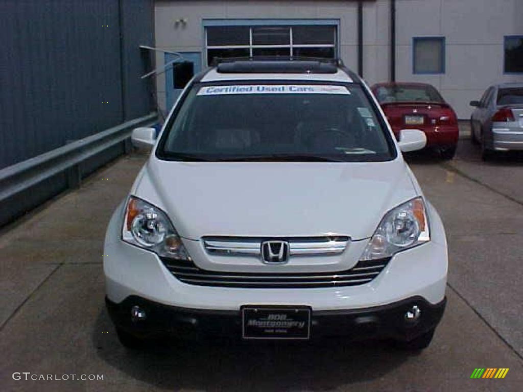 2007 CR-V EX-L 4WD - Taffeta White / Gray photo #3