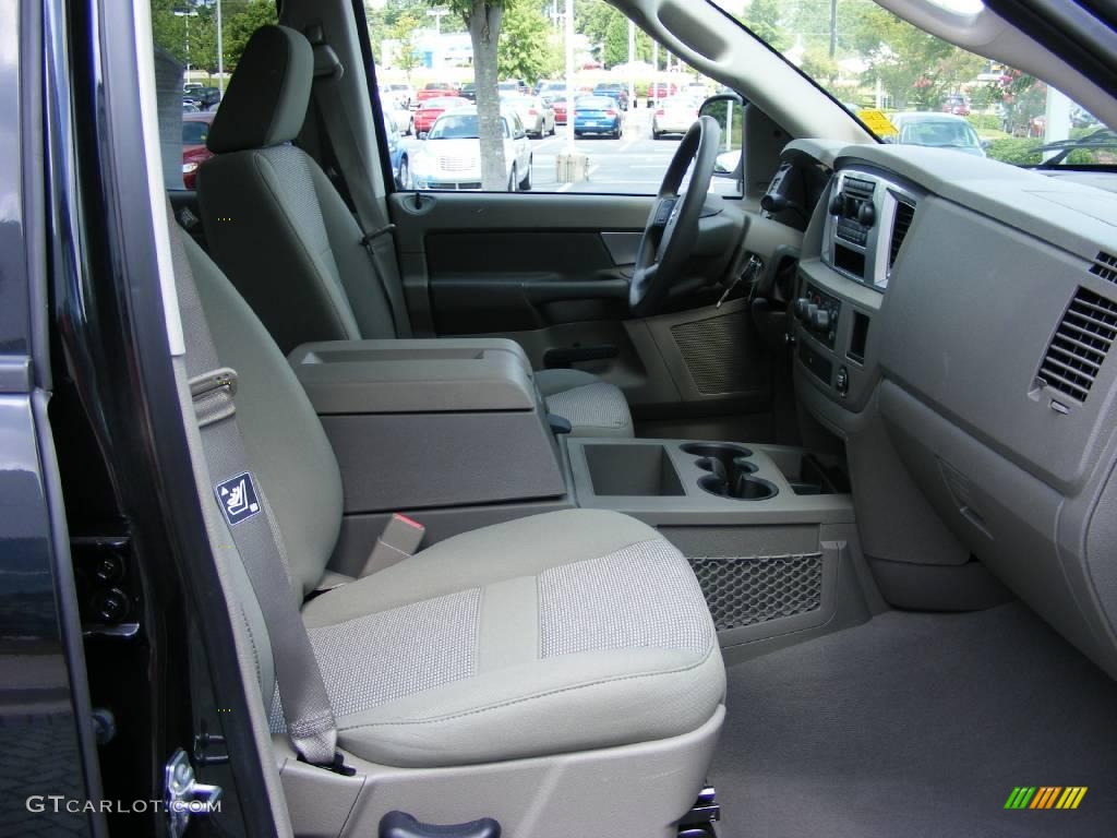 2008 Ram 1500 Big Horn Edition Quad Cab - Brilliant Black Crystal Pearl / Medium Slate Gray photo #19