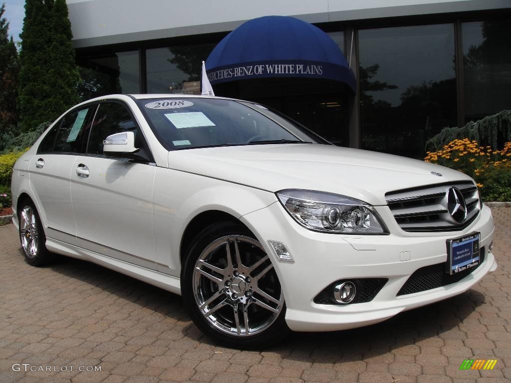 2008 C 300 Sport - Arctic White / Black photo #1