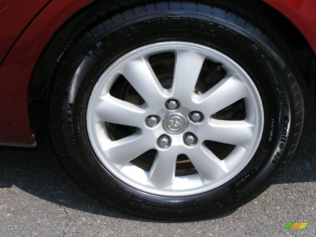 2004 Camry XLE V6 - Salsa Red Pearl / Stone photo #20