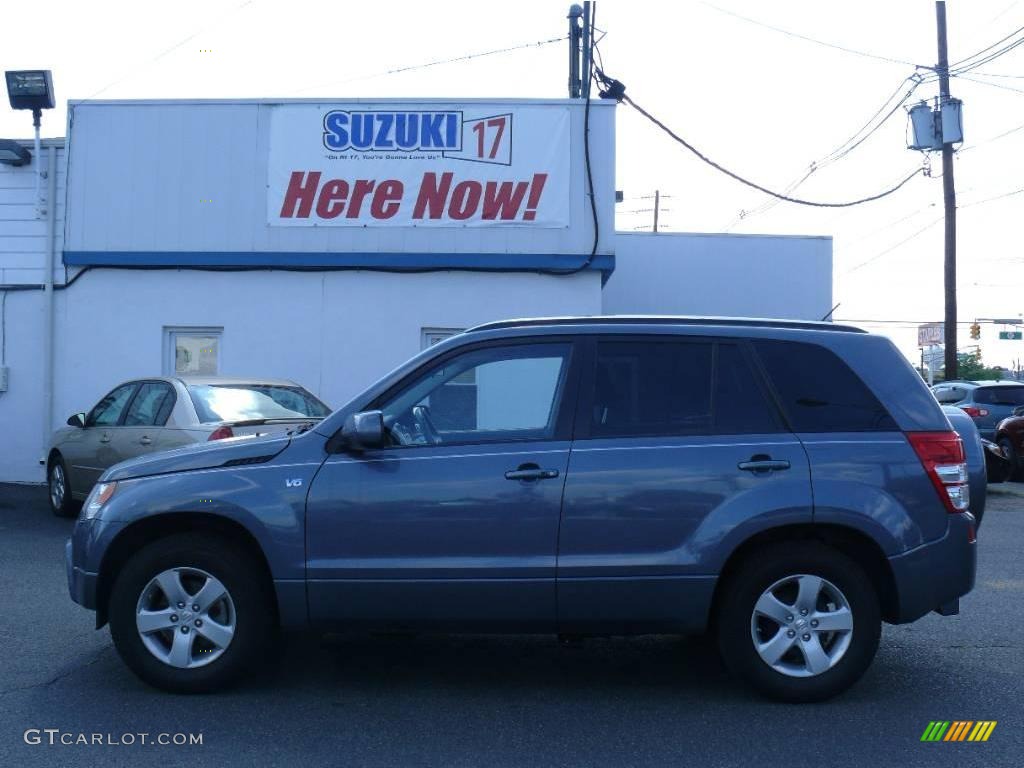 2008 Grand Vitara XSport - Azure Grey Metallic / Black photo #1