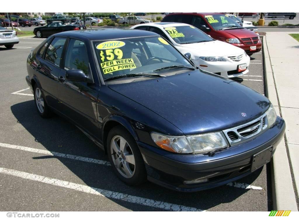 2002 9-3 SE Sedan - Midnight Blue Metallic / Sand Beige photo #3