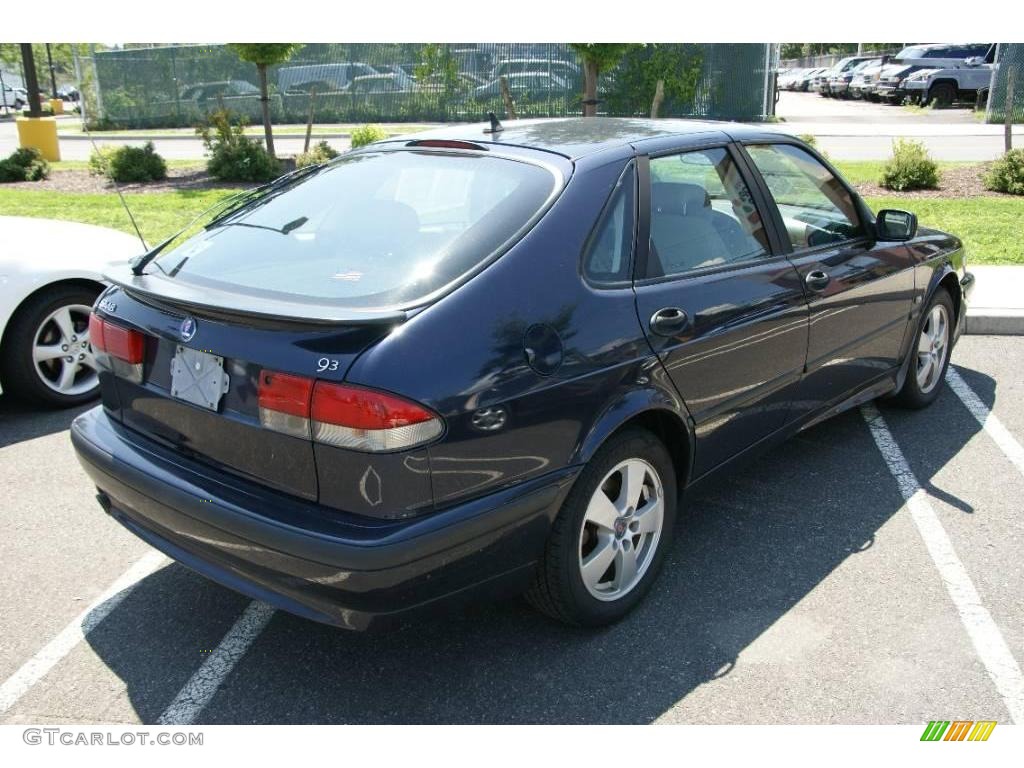 2002 9-3 SE Sedan - Midnight Blue Metallic / Sand Beige photo #4