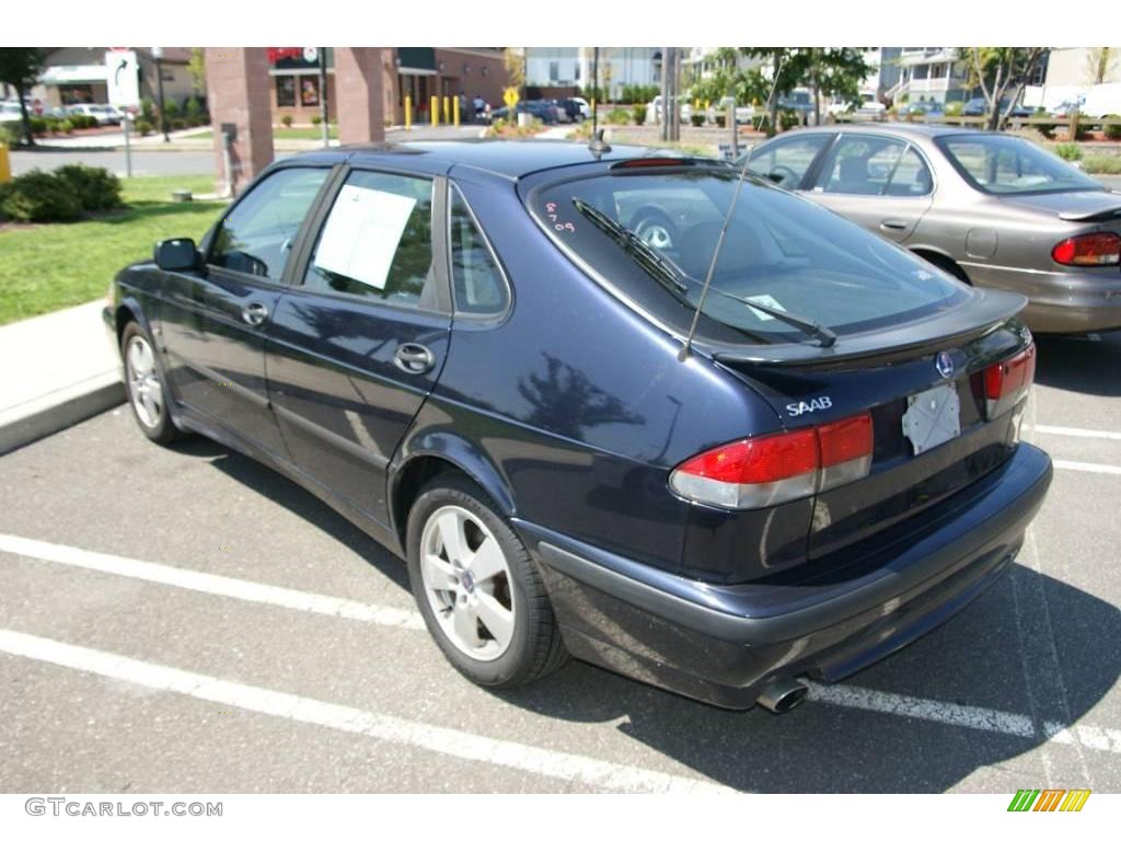 2002 9-3 SE Sedan - Midnight Blue Metallic / Sand Beige photo #6