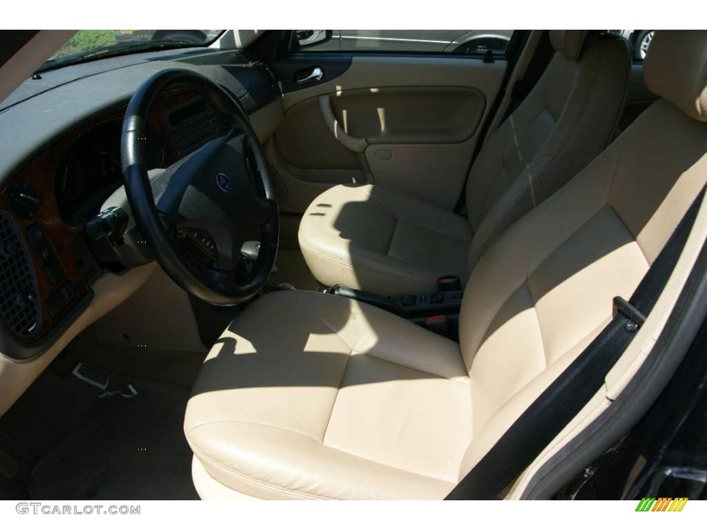 2002 9-3 SE Sedan - Midnight Blue Metallic / Sand Beige photo #8