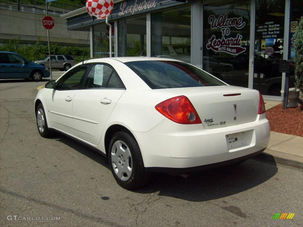 2008 G6 Value Leader Sedan - Ivory White / Ebony Black photo #3