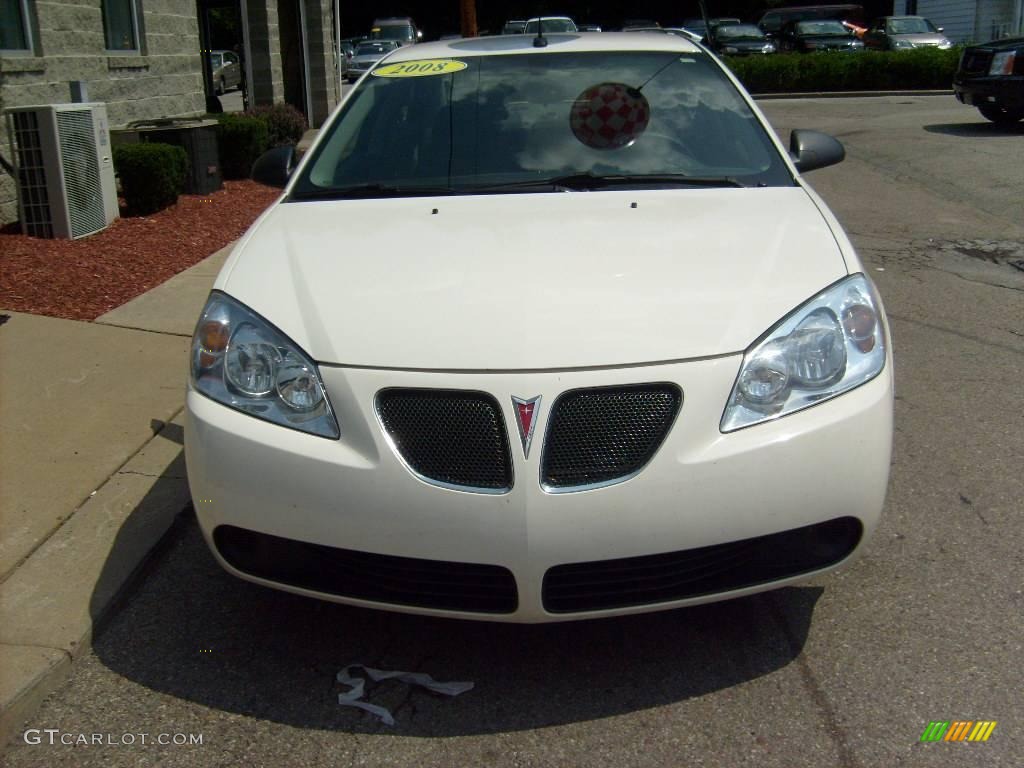 2008 G6 Value Leader Sedan - Ivory White / Ebony Black photo #6