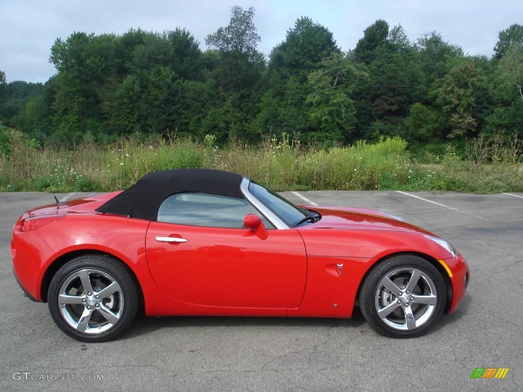 2009 Solstice GXP Roadster - Aggressive Red / Ebony/Red Stitching photo #1