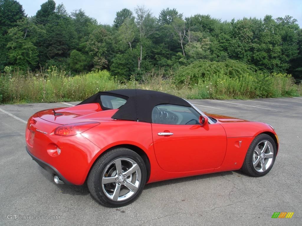 2009 Solstice GXP Roadster - Aggressive Red / Ebony/Red Stitching photo #2
