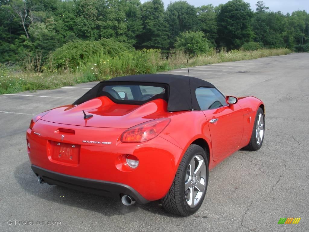 2009 Solstice GXP Roadster - Aggressive Red / Ebony/Red Stitching photo #3