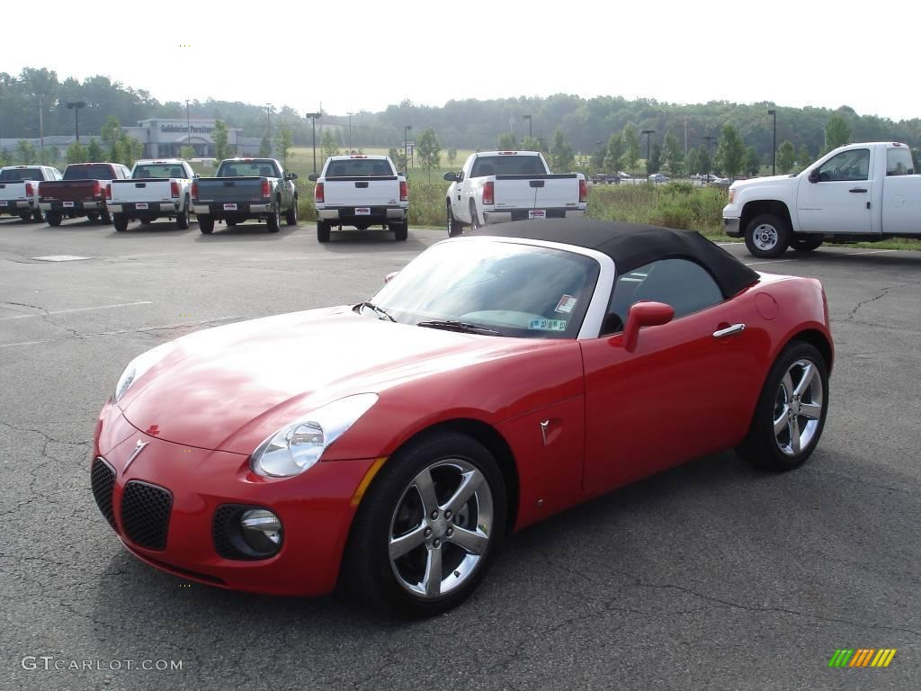 2009 Solstice GXP Roadster - Aggressive Red / Ebony/Red Stitching photo #15