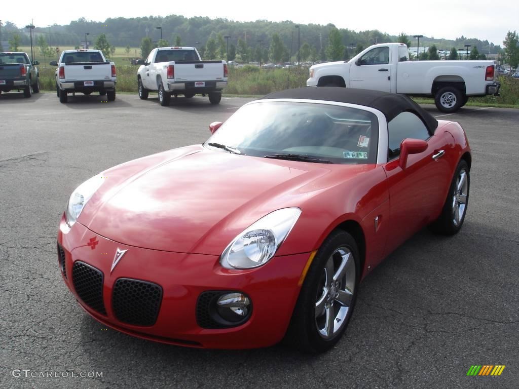2009 Solstice GXP Roadster - Aggressive Red / Ebony/Red Stitching photo #16