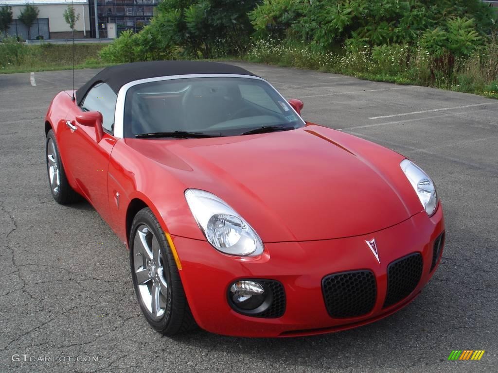 2009 Solstice GXP Roadster - Aggressive Red / Ebony/Red Stitching photo #18