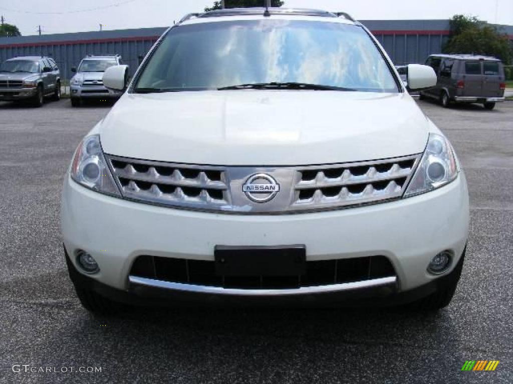 2007 Murano SL AWD - Glacier Pearl White / Cafe Latte photo #8
