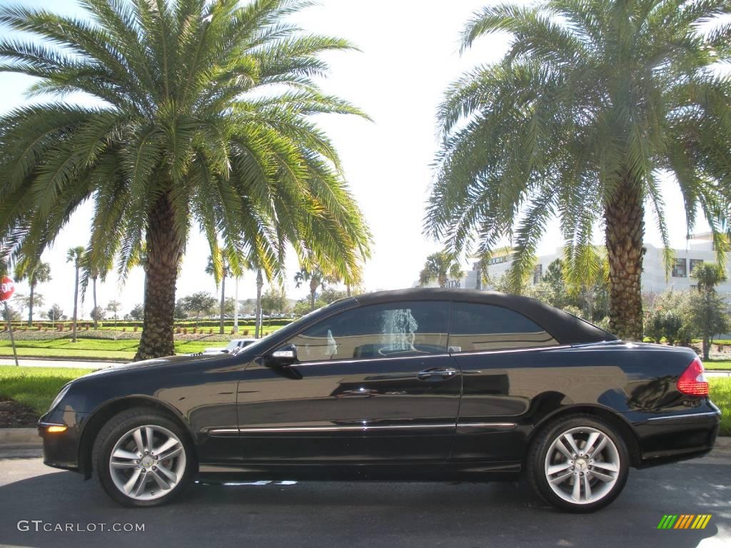 2006 CLK 350 Cabriolet - Black / Black photo #1