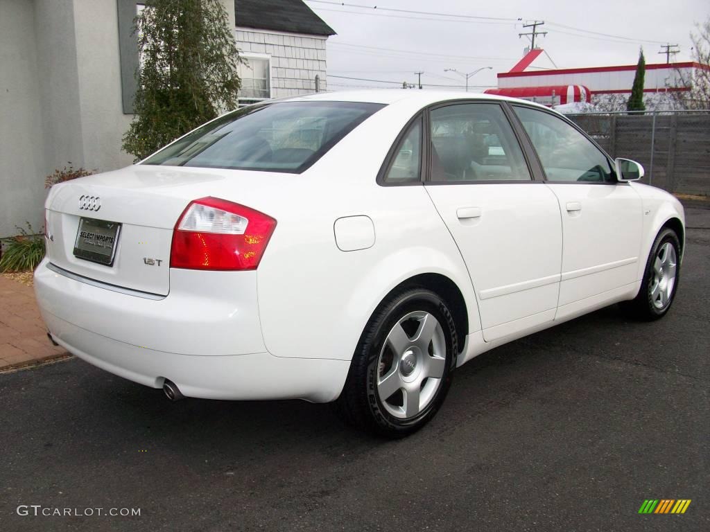 2004 A4 1.8T Sedan - Arctic White / Grey photo #8