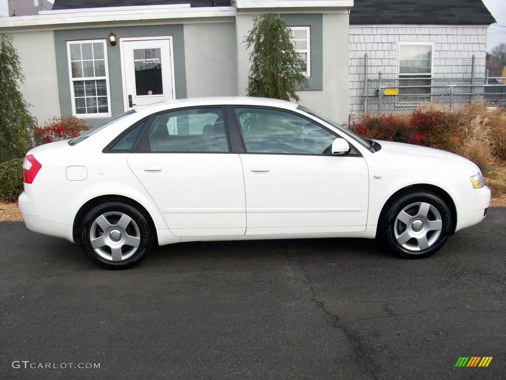 2004 A4 1.8T Sedan - Arctic White / Grey photo #9