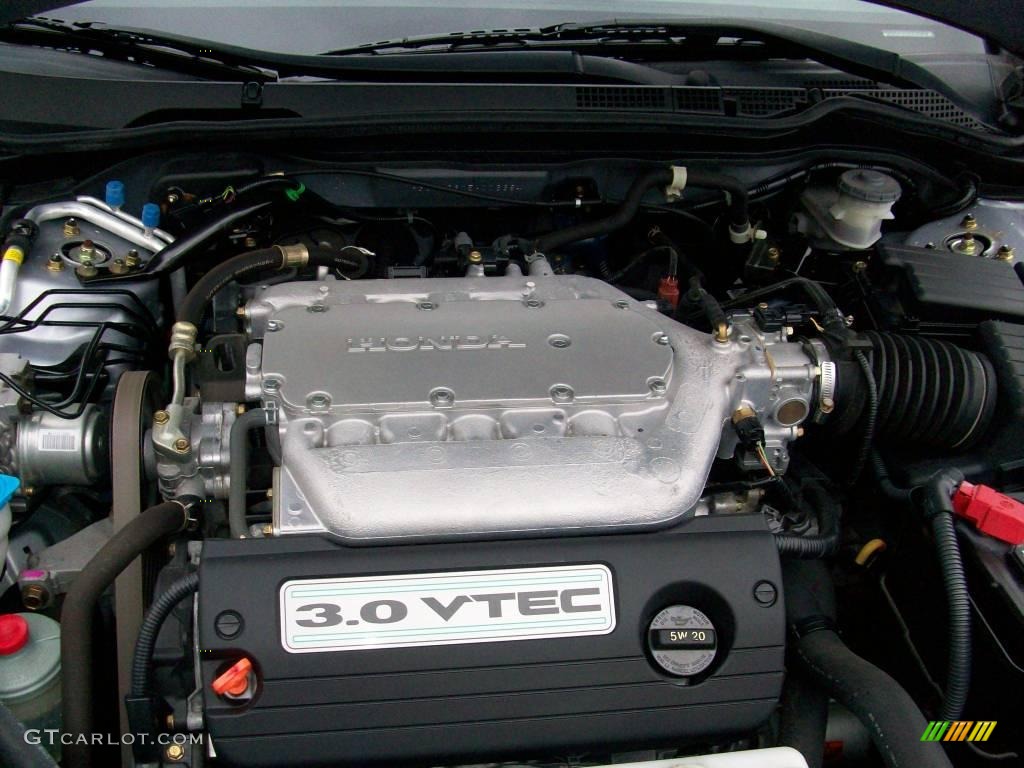 2005 Accord EX V6 Coupe - Satin Silver Metallic / Black photo #33