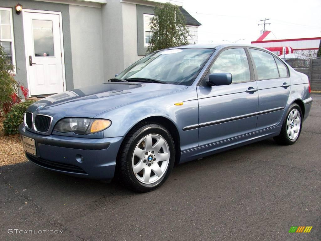 2005 3 Series 325i Sedan - Steel Blue Metallic / Grey photo #2