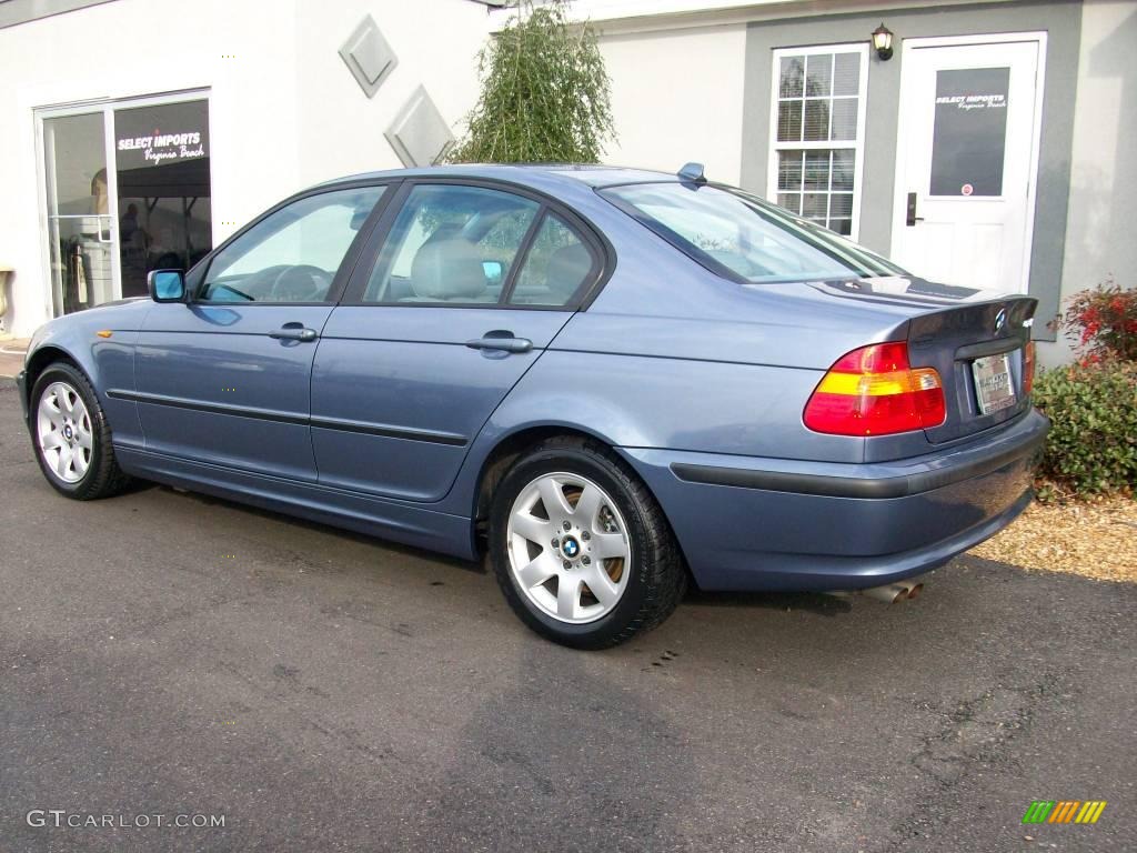 2005 3 Series 325i Sedan - Steel Blue Metallic / Grey photo #3