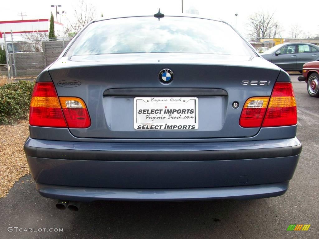 2005 3 Series 325i Sedan - Steel Blue Metallic / Grey photo #5