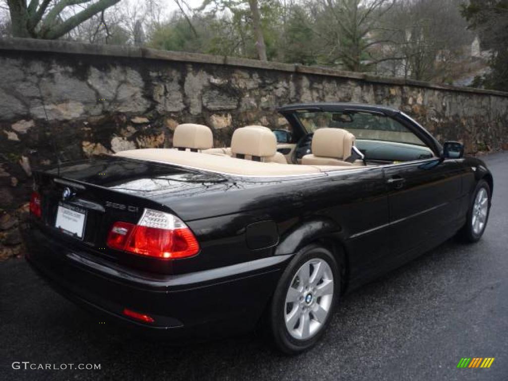 2005 3 Series 325i Convertible - Jet Black / Sand photo #2