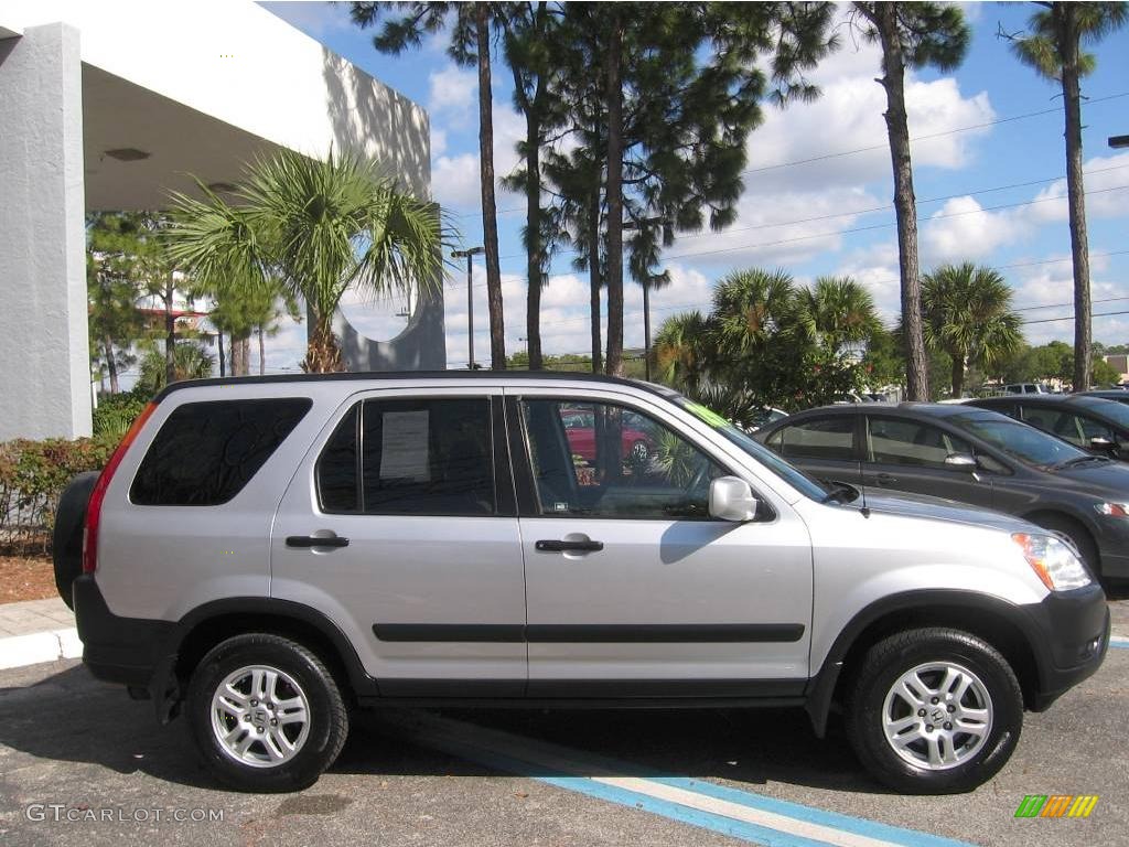 2004 CR-V EX 4WD - Satin Silver Metallic / Black photo #2
