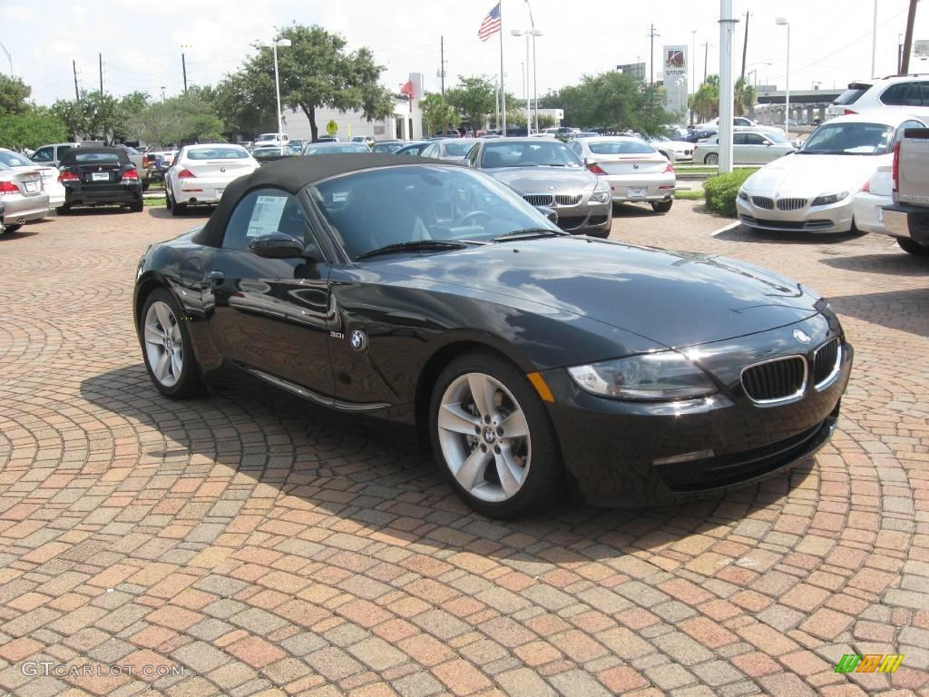 2007 Z4 3.0i Roadster - Jet Black / Black photo #10