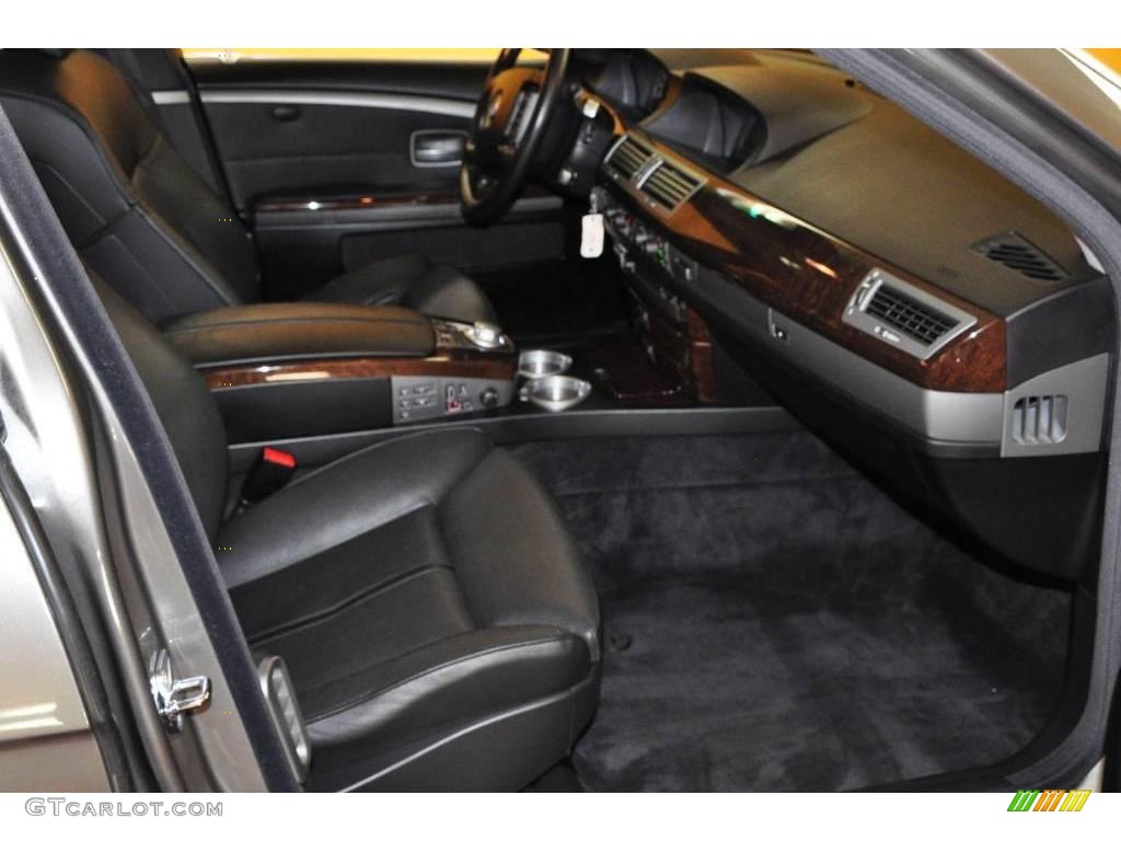 2005 7 Series 745Li Sedan - Titanium Grey Metallic / Black/Black photo #17