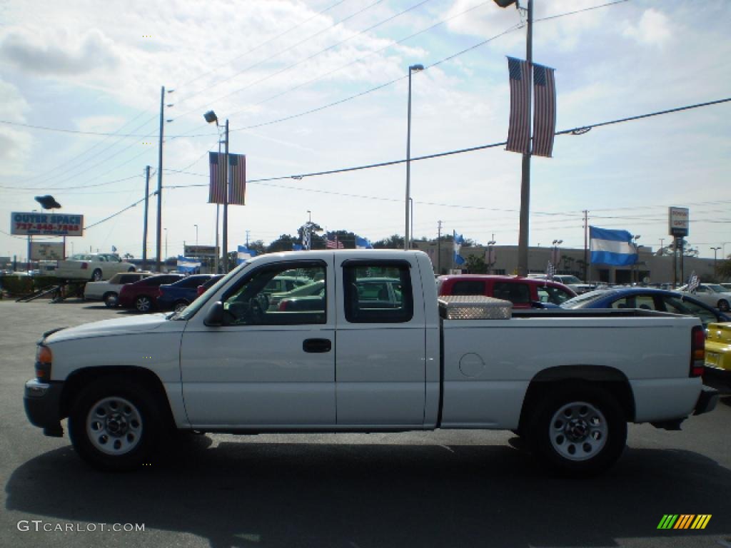 2005 Sierra 1500 Extended Cab - Summit White / Pewter photo #4