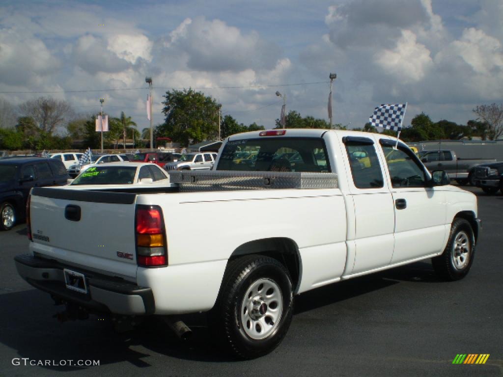 2005 Sierra 1500 Extended Cab - Summit White / Pewter photo #7