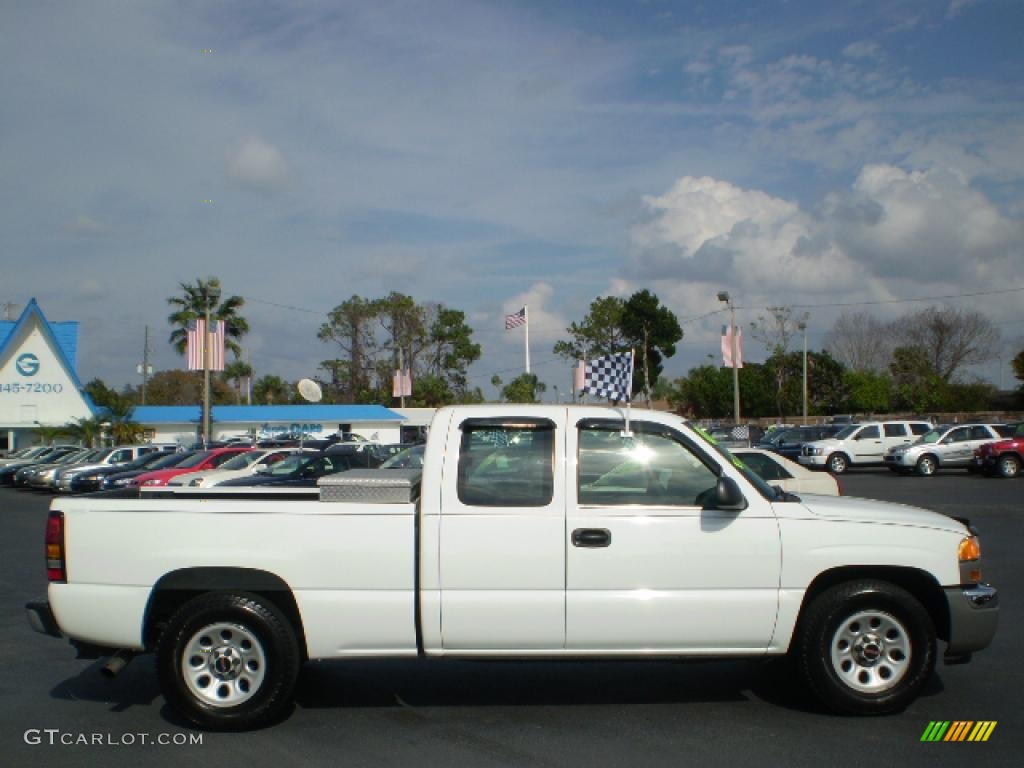 2005 Sierra 1500 Extended Cab - Summit White / Pewter photo #8