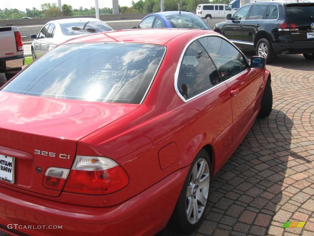 2003 3 Series 325i Coupe - Electric Red / Natural Brown photo #31