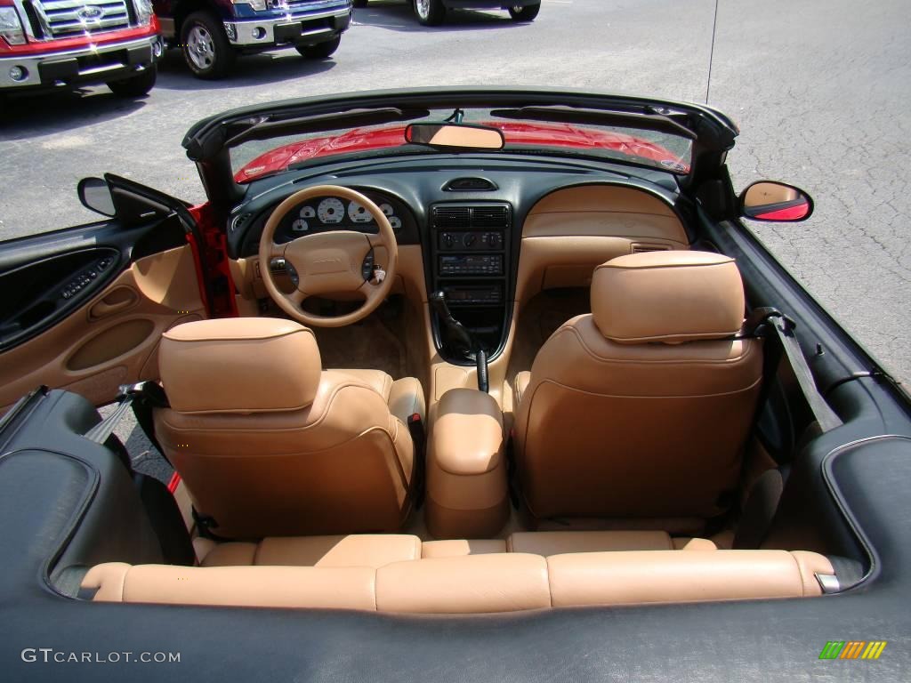 1994 Mustang Indianapolis 500 Pace Car Cobra Convertible - Rio Red / Saddle photo #13