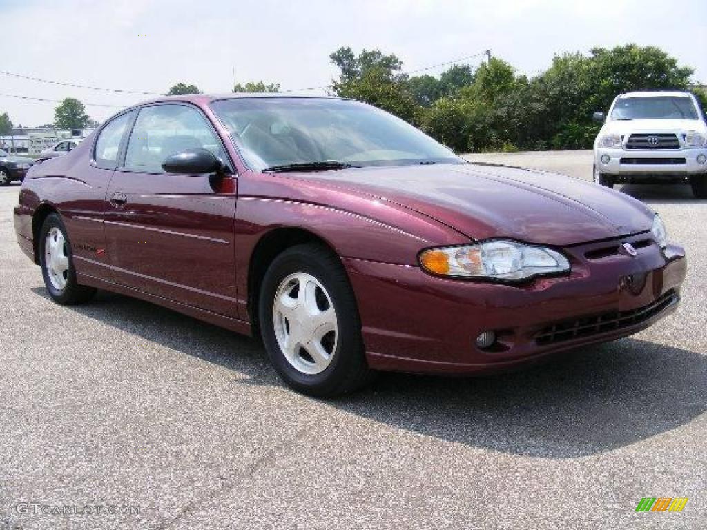 2002 Monte Carlo SS - Dark Carmine Red Metallic / Neutral photo #1