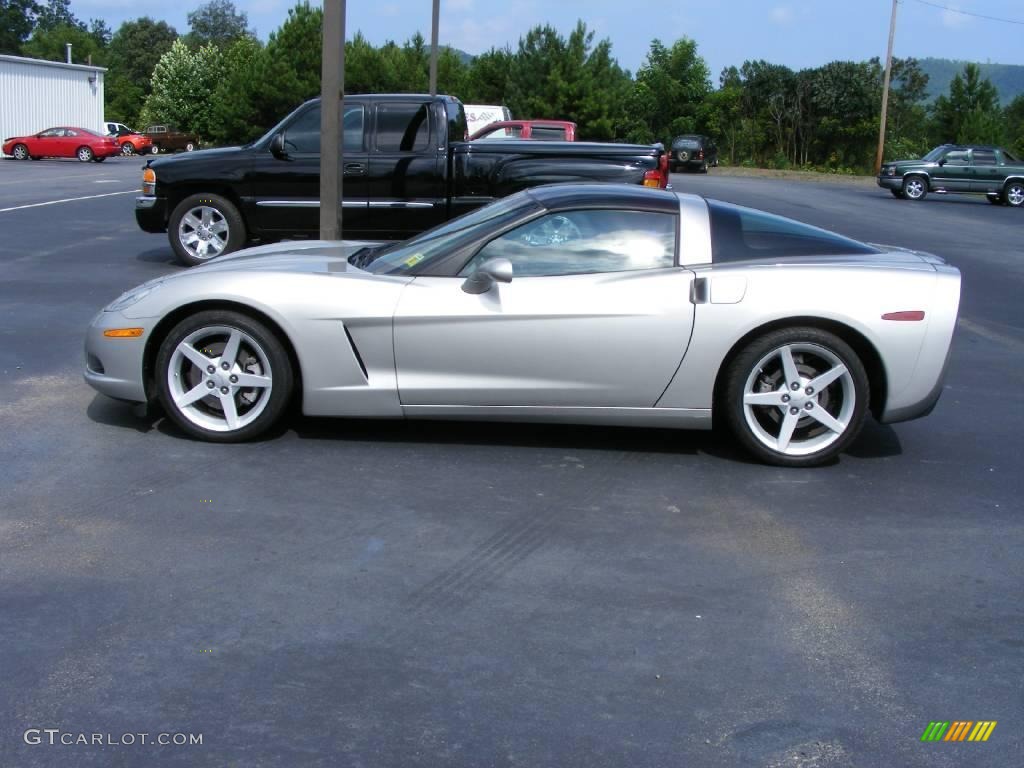 2005 Corvette Coupe - Machine Silver / Ebony photo #1
