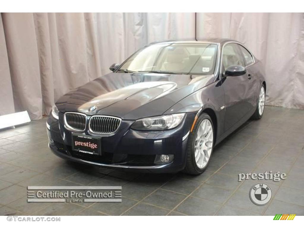 2007 3 Series 328i Coupe - Monaco Blue Metallic / Beige photo #1
