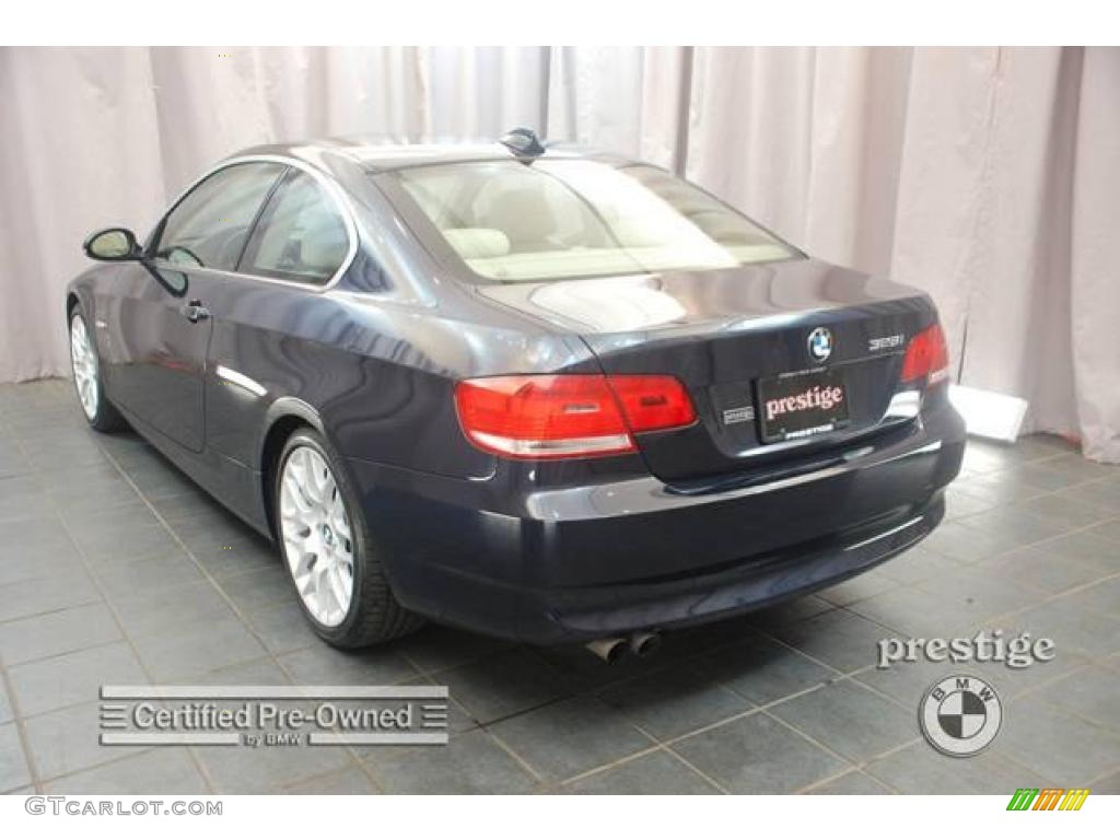 2007 3 Series 328i Coupe - Monaco Blue Metallic / Beige photo #3