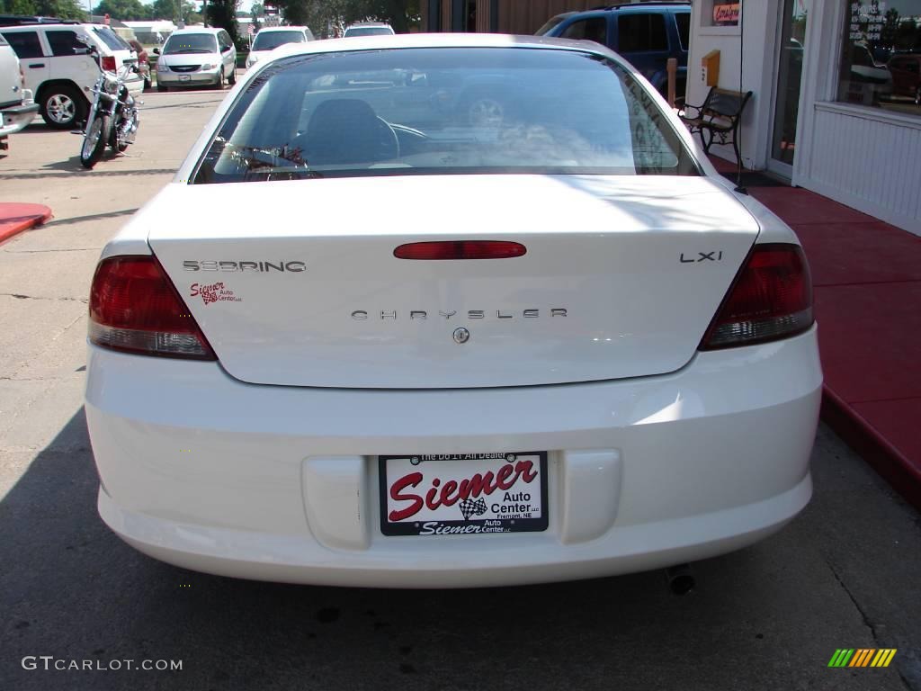 2002 Sebring LXi Sedan - Stone White / Sandstone photo #3