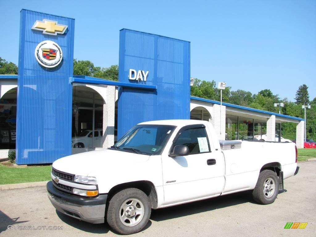 2002 Silverado 1500 Work Truck Regular Cab - Summit White / Graphite Gray photo #1