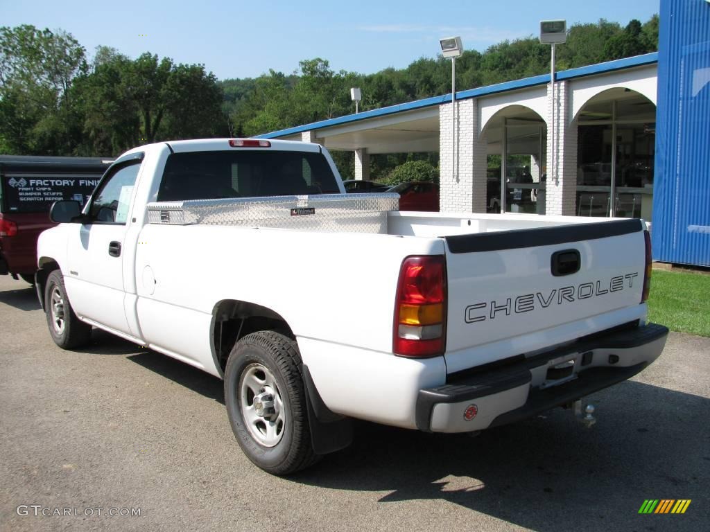 2002 Silverado 1500 Work Truck Regular Cab - Summit White / Graphite Gray photo #3