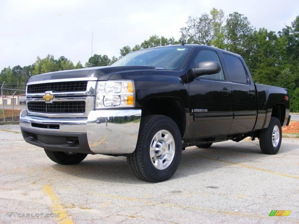 2009 Silverado 2500HD LT Crew Cab 4x4 - Black / Ebony photo #2