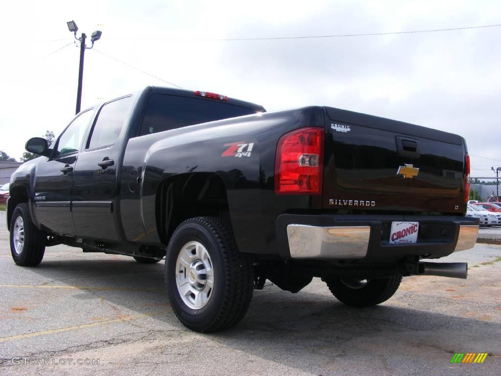 2009 Silverado 2500HD LT Crew Cab 4x4 - Black / Ebony photo #8